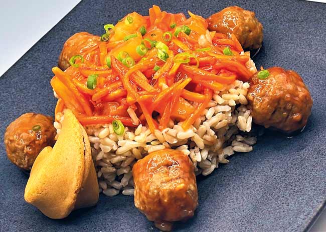 K12 Asian meals SwtSour Meatballs Angle Close