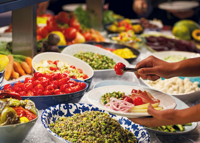 Fogo de Chão’s self-serve salad bar, the Market Table, is as popular as ever and, along with its churrasco meats, remains a cornerstone of the brand’s all-you-care-to-eat experience.  Photo courtesy of Fogo de Chão