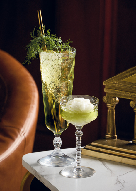 In addition to innovative cocktails, innovative presentation represents an important trend among many bars today. Here are two holiday-themed cocktails from Agency, a Milwaukee-based cocktail bar. Photo courtesy of Robert Colletta