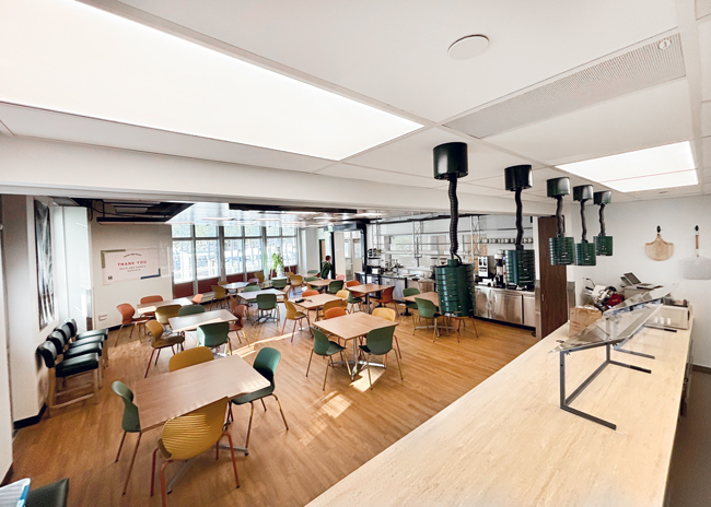 Guests at Highlander Cafe can watch culinary action as they dine.  Photo by Neal Young