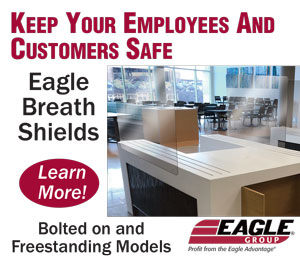 Eagle Breath Shields. Keep your employees and customers safe. Bolted on and freestanding models. Learn more!