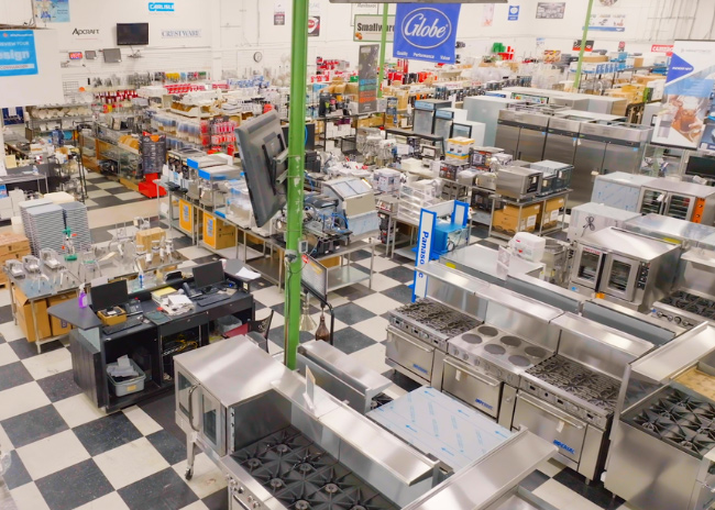 ACityDiscount’s 60,000sqft showroom boasts a wide variety of equipment.